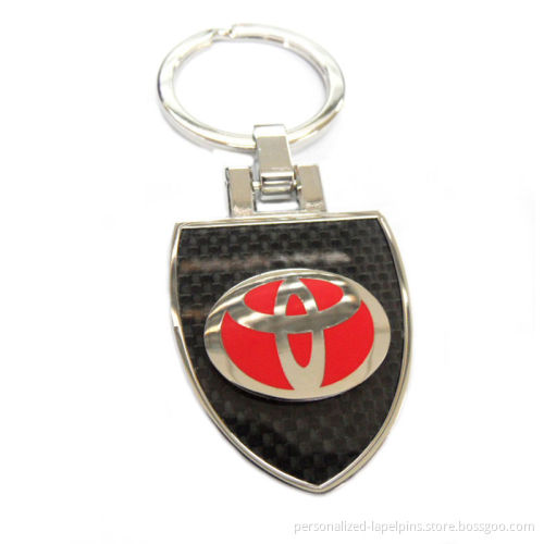 Famous Band Car Logo Metal Keychain W/toyota Logo , Zinc Alloy Material, Colorful Finish, For Souvenir Gifts And Promoti